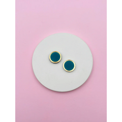 Boucles d'oreilles Puces rondes cercle or