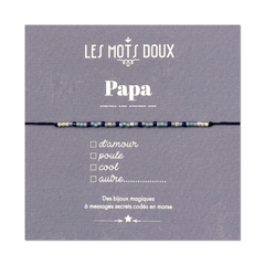 Bracelet morse "Papa" à cocher