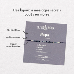Bracelet morse "Papa" à cocher