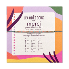 Bracelet code morse "Merci pour cette belle année"