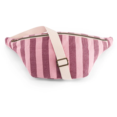 Sac banane Rayures Bordeau / Flamingo