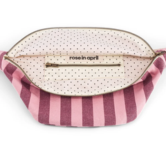 Sac banane Rayures Bordeau / Flamingo