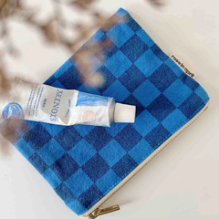 Porte-monnaie Marie Damier Bleu grec / Bleu navy
