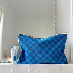 Pochette Lili - Damier Bleu grec / Bleu navy