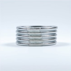Bracelet Jonc Bouddhiste Mantra - Silver
