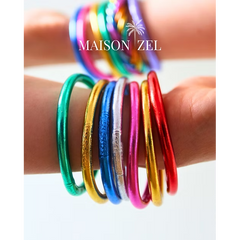 Bracelet Jonc Bouddhiste Mantra - Silver