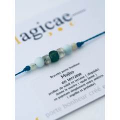 Bracelet porte bonheur - Mojito en terrasse