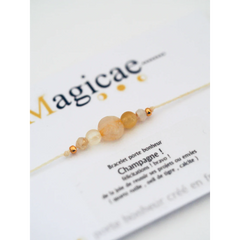 Bracelet porte bonheur - Champagne !