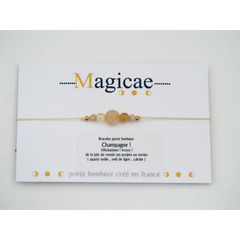 Bracelet porte bonheur - Champagne !