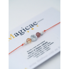 Bracelet porte bonheur - Merci et bisous collants