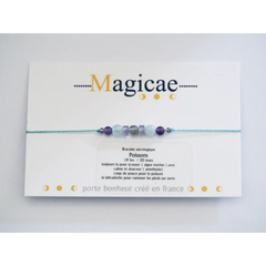 Bracelet porte bonheur Astrologique - Poissons