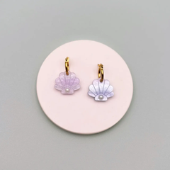 Boucles d'oreilles Créoles Coquillages