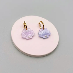 Boucles d'oreilles Créoles Coquillages