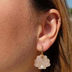 Boucles d'oreilles Créoles Coquillages