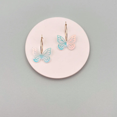 Boucles d'oreilles Créoles Papillons