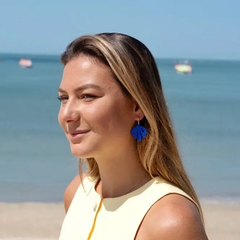 Boucles d'oreilles Créoles Algues Scintillantes