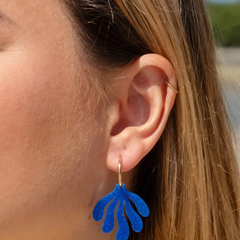 Boucles d'oreilles Créoles Algues Scintillantes