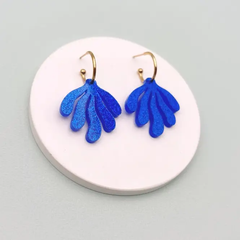 Boucles d'oreilles Créoles Algues Scintillantes