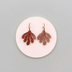 Boucles d'oreilles Créoles Algues Scintillantes