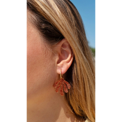 Boucles d'oreilles Créoles Algues Scintillantes