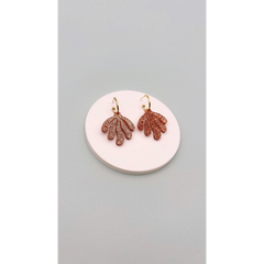 Boucles d'oreilles Créoles Algues Scintillantes