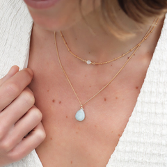 LILOU | Collier Aigue-marine