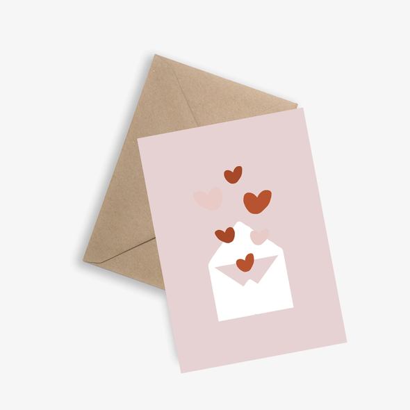 Carte Lettre d'Amour