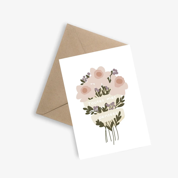 Carte Toutes mes pensées