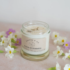 Bougie parfumée artisanale cire végétale - Fleur de pommier