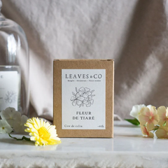 Bougie parfumée artisanale cire végétale - Fleur de tiaré