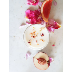 Bougie parfumée artisanale cire végétale - Pivoine Nectarine