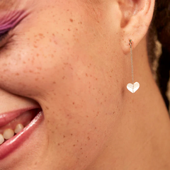 Boucles d'oreilles pendantes Coeur