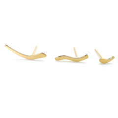 Mini boucles d'oreilles Vague
