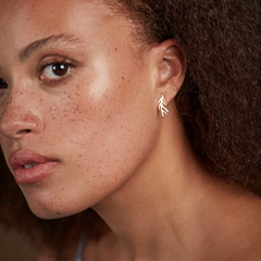 Boucles d'oreilles puces Anémone
