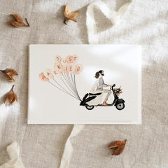Carte de voeux Just married | Scooter