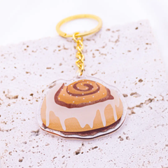 Porte-clés roulé à la cannelle