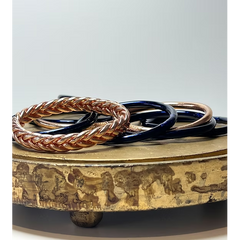 Bracelet Jonc Bouddhiste Mantra - Bleu navy