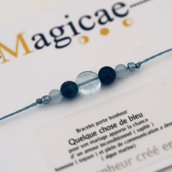 Bracelet porte bonheur - Quelque chose de bleu