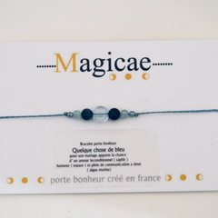 Bracelet porte bonheur - Quelque chose de bleu