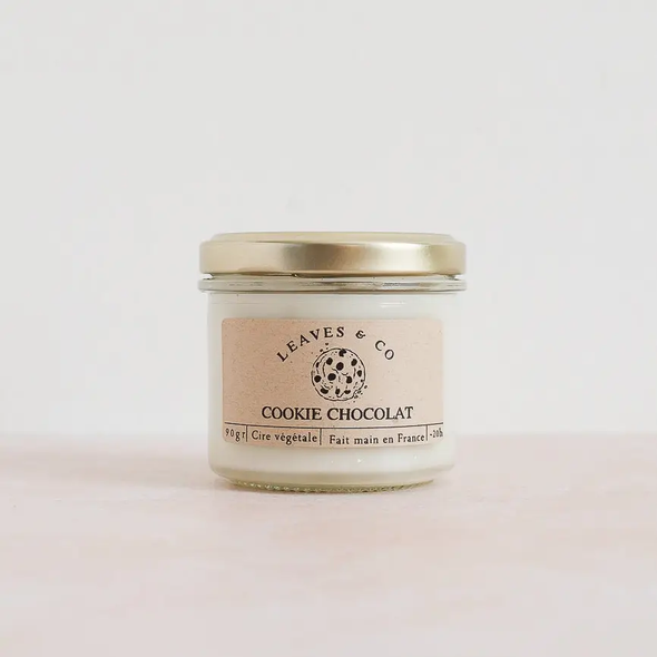 Bougie parfumée artisanale cire végétale - Cookie chocolat