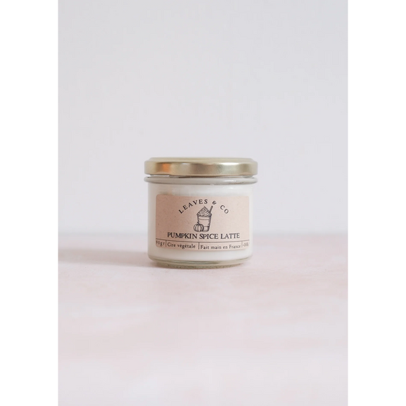 Bougie parfumée artisanale cire végétale - Pumpkin spice latte