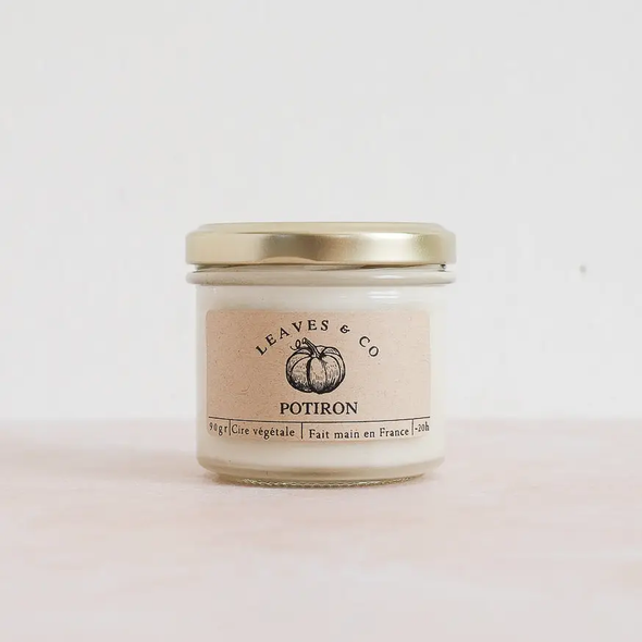Bougie parfumée artisanale cire végétale - Potiron