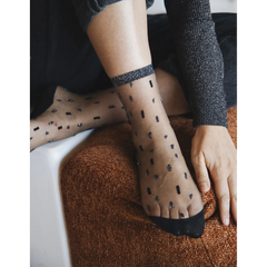Chaussettes transparentes Giboulées Argentées