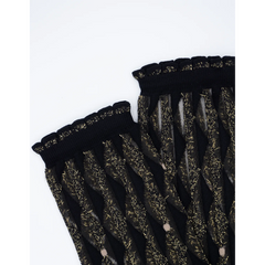 Chaussettes transparentes Arlecchino dorée