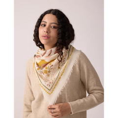 Foulard Balkans en Laine et Soie - Bronze