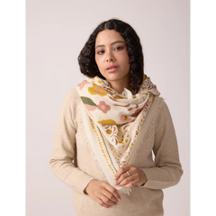 Foulard Balkans en Laine et Soie - Bronze