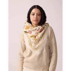 Foulard Balkans en Laine et Soie - Bronze