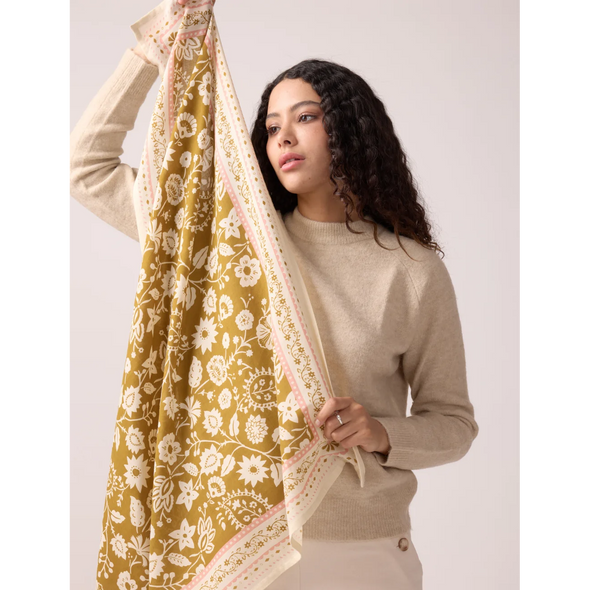 Foulard Indiennes Twill de coton - Bronze