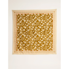 Foulard Indiennes Twill de coton - Bronze