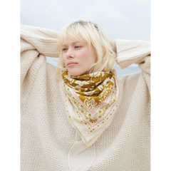 Foulard Indiennes Twill de coton - Bronze